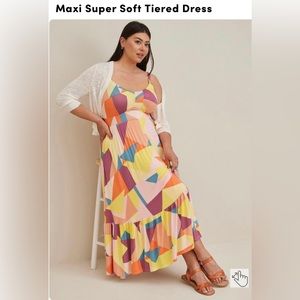 Maxi Super Soft Tiered Dress- Torrid Size 2